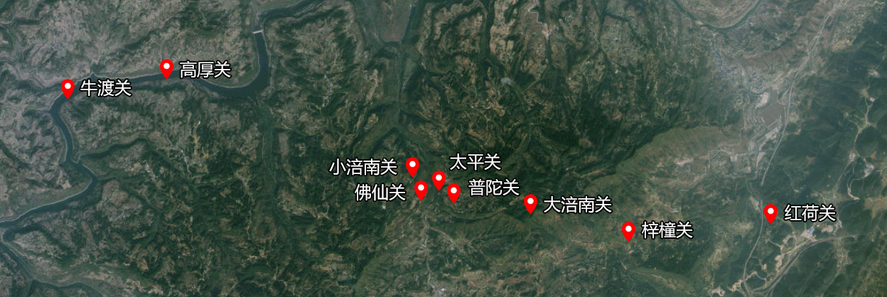 涪南边卡示意图
